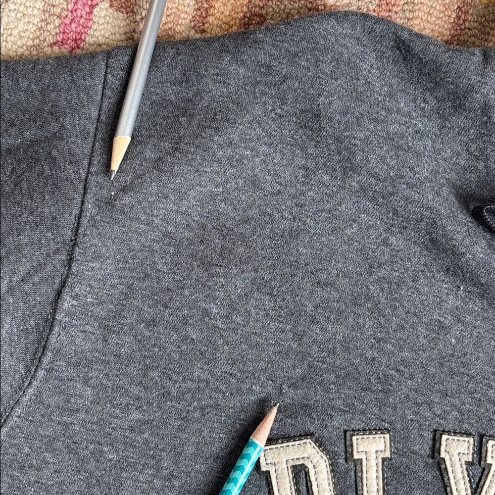 🍦HOST. PICK🍦Plymouth Harbor Massachusetts embroidered Grey Hoodie NWT pockets - Picture 8 of 16